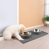 New Arrivals Waterproof Cats Dogs Pets Silicone Mat Double Food Bowl Pet Feeder Mat Bowl Set