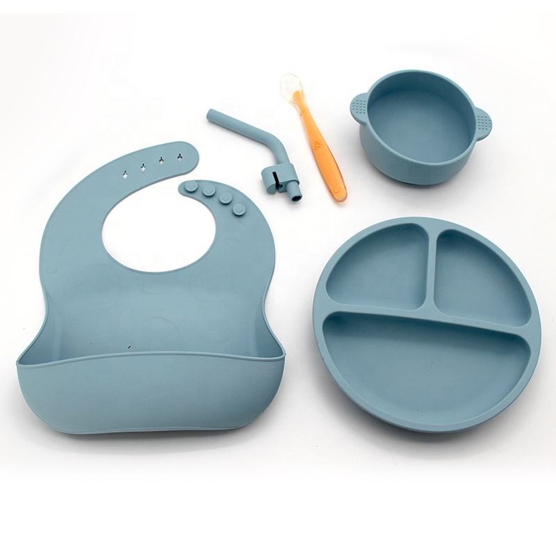 New Arrival Silicone Baby Plate With Suction Eco-friendly Platos De Silicona Para Bebes for Baby Non-toxic Platos De Silicona