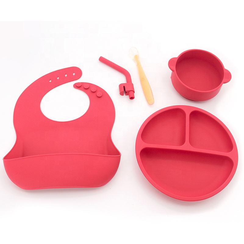 New Arrival Silicone Baby Plate With Suction Eco-friendly Platos De Silicona Para Bebes for Baby Non-toxic Platos De Silicona