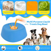 Dog Liquid Lick Bowl with Rolling Ball ABS Material Slow Feeding Non-Slip Personality Solid Pattern