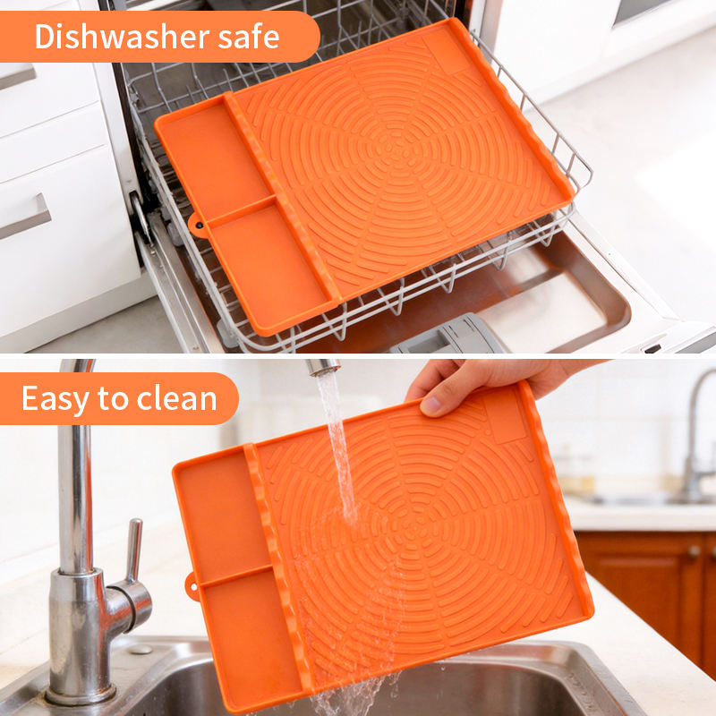 36 Inches Reusable Upgraded Silicone Grill Mat Griddle Spatula Tools Mat Protective Cover Silicone Griddle Mats for Blackstone