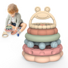 Top Rankings Soft Silicone Ring Chewable Teether BPA-Free Food Grade Toy for Baby Teething