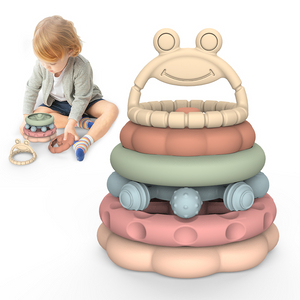 Top Rankings Soft Silicone Ring Chewable Teether BPA-Free Food Grade Toy for Baby Teething
