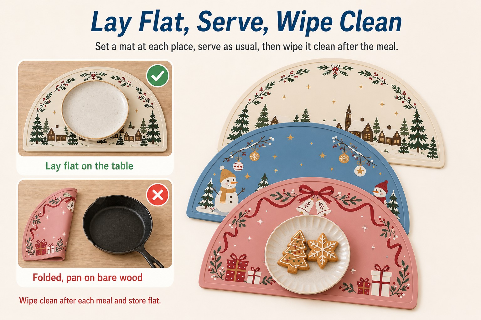 <p><b>Universal Fit for Any Table and Setting</b></p> <link href="https://fonts.googleapis.com/css?family=Inter" rel="stylesheet" type="text/css" />