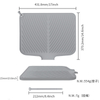 Silicone Dish Drying Mat - Non-Slip Heat Resistant Drain Pad