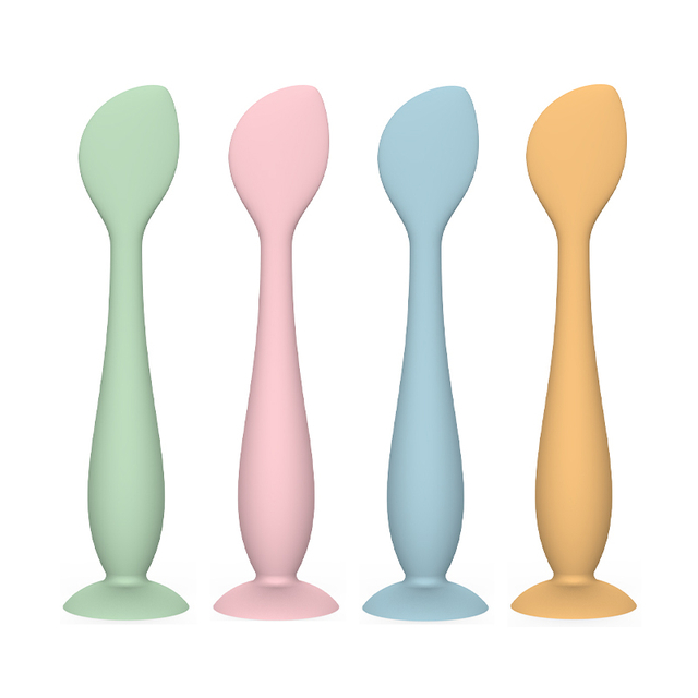 Silicone Diaper Cream Spatula - Soft Applicator, Suction Base
