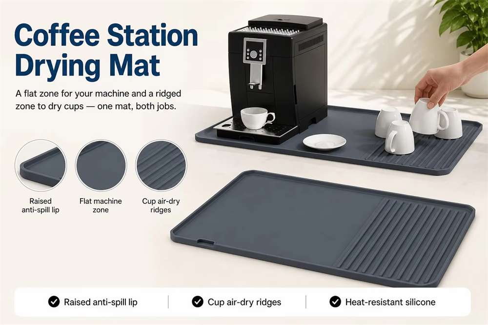 <span style="font-family:inter;"><span style="color:#2f4a52;"><strong>Coffee Mat for Cleaner, More Organized Counters</strong></span></span> <link href="https://fonts.googleapis.com/css?family=Inter" rel="stylesheet" type="text/css" />