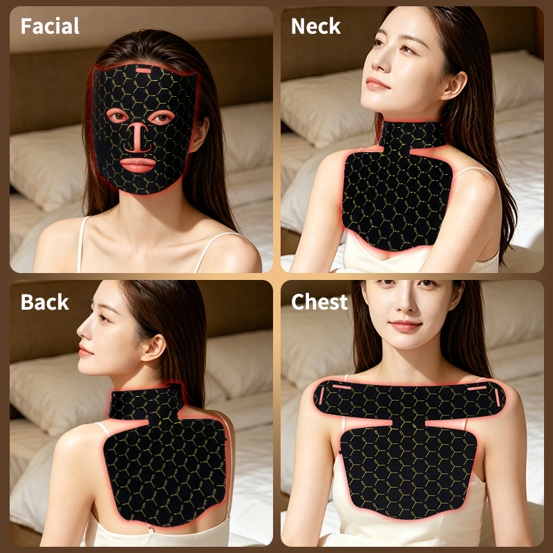 LED Light Therapy Mask - Red & Infrared for Face Neck
