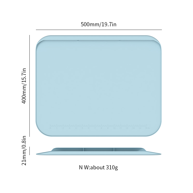 Silicone Painting Mat for Kids - Raised Edges, BPA Free