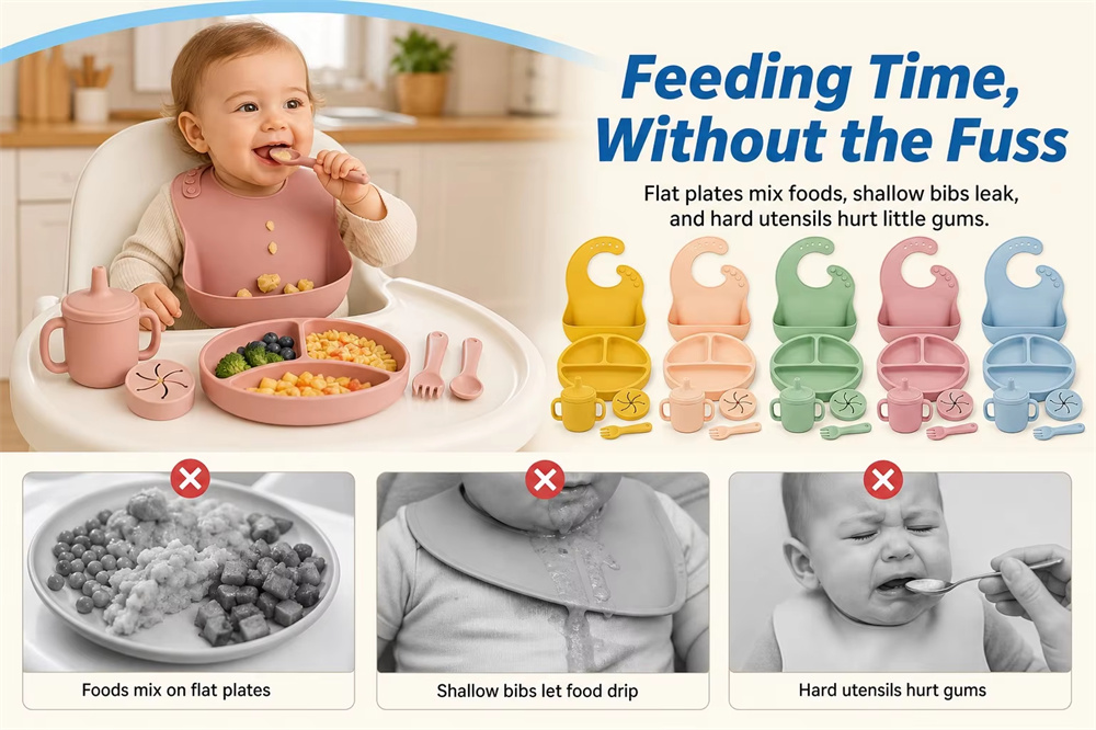 <span style="font-family:inter;"><span style="color:#2f4a52;"><strong>Designed for Messier and More Independent Mealtimes</strong></span></span> <link href="https://fonts.googleapis.com/css?family=Inter" rel="stylesheet" type="text/css" />