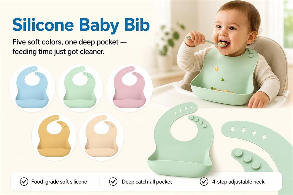 <span style="font-family:inter;"><span style="color:#2f4a52;"><strong>Silicone Baby Bib for Easier, Cleaner Feeding Time</strong></span></span> <link href="https://fonts.googleapis.com/css?family=Inter" rel="stylesheet" type="text/css" />