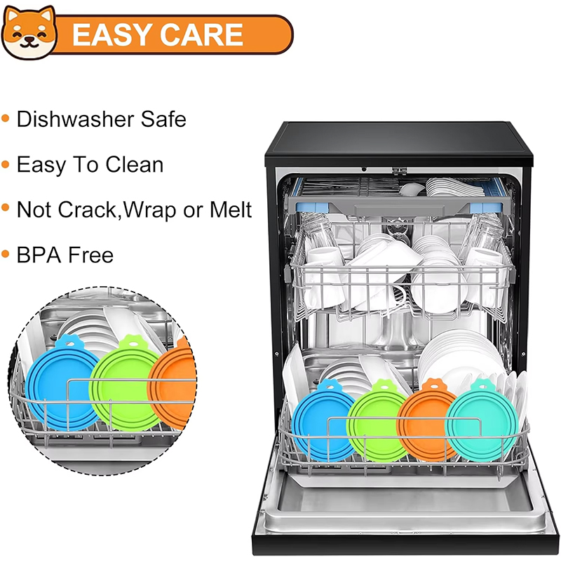 Silicone Pet Food Can Covers - Universal Size, BPA Free