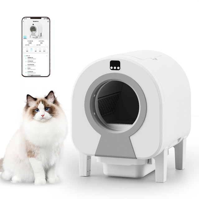 Self-Cleaning Cat Litter Box - APP Control for Multiple Cats