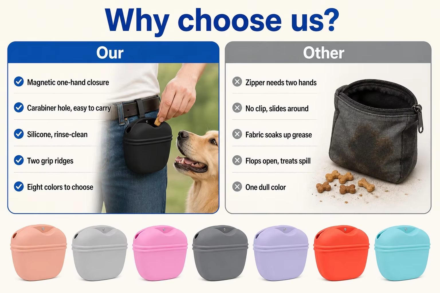 <span style="color:#2f4a52;"><span style="font-family:inter;"><strong>Why Choose Our Silicone Treat Pouch for Pet Parents</strong></span></span> <link href="https://fonts.googleapis.com/css?family=Inter" rel="stylesheet" type="text/css" />