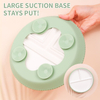 Wellfine Ceramic Dinner Plate Microwave Safe Porcelain Kids Tableware Ceramic Baby Plate With Silicone Suction