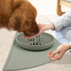 Top Sellers Silicone Slow Feeder Dog Bowl Suction Cups Waterproof Pet Feeding Mats with High Lips with Dog Bowl Set
