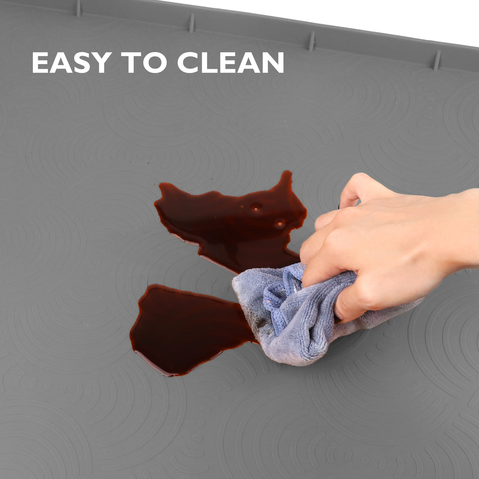 Silicone Under the Sink Waterproof Mat for Kitchen Cabinet Protection with Absorbent Properties Silicone Mat