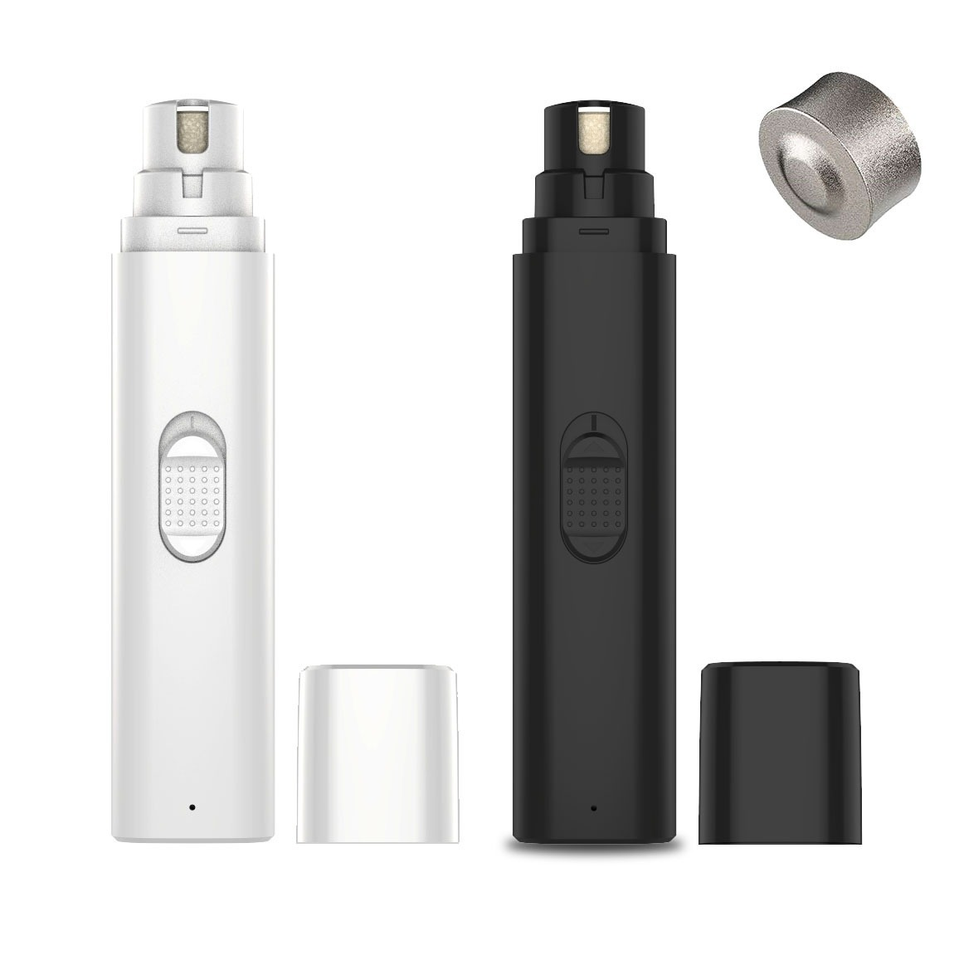 Wellfine Electric Pet Nail Grinder Safe Noiseless Pet Nail Clipper Car Hotel Outdoor USB Rechargeable Pet Nail Grinder
