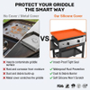 Heavy Duty Griddle Cover Reusable Silicone Grill Mat Griddle Silicone Protective Mat Silicone Griddle Mat for Blackstock