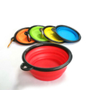 Silicone Collapsible Dog Bowl, Foldable Expandable Cup Dish for Pet Cat Food Water Feeding Portable Travel Bowl Free Carabiner