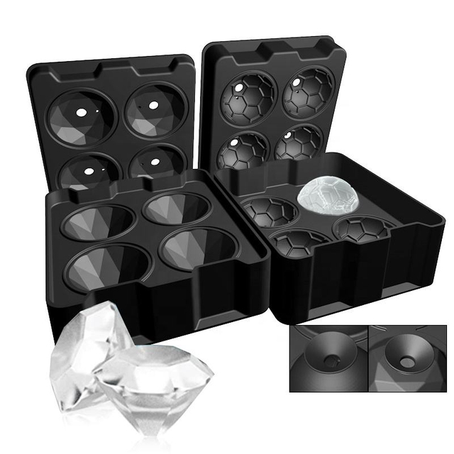 Custom Moldes De Hielo Silicone Ice Mold Ball Resin Silicon Mold Ice Cube Tray Maker for Whiskey Cocktails Beverage