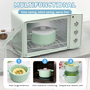 Food Grade Silicone Microwave Steamer Pot Healthy Sugar Lowering Cooker Bowl for Vegetables Eco-Friendly Removable Strainer