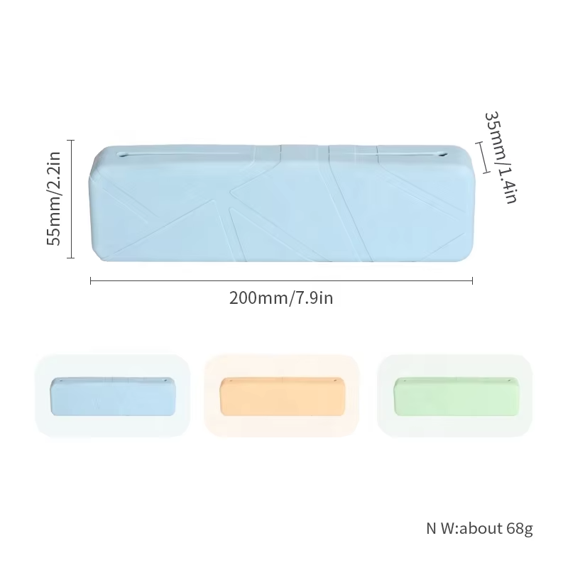 Custom Logo Silicone Case Back to School Stationery Kids Creative Cute Diy Silicone Storage Bag