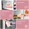 Wellfine Fiambrera Bento dividida para ni&ntilde;os, 3 compartimentos, contenedores de almuerzo escolares de f&aacute;cil apertura para ni&ntilde;as y ni&ntilde;os