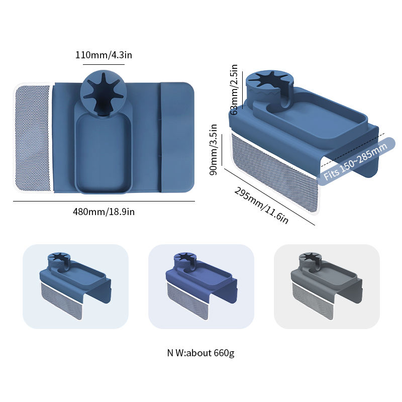 Hot Selling Modern Design Portable Anti-Slip Silicone Coaster Couch Armrest Cup for Sofa for Home or Office