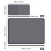 2026 New Arrivals 2-in-1 Silicone Coffee Bar Mat Countertops Dish Drying Home Kitchen Stylish Bar Accessories