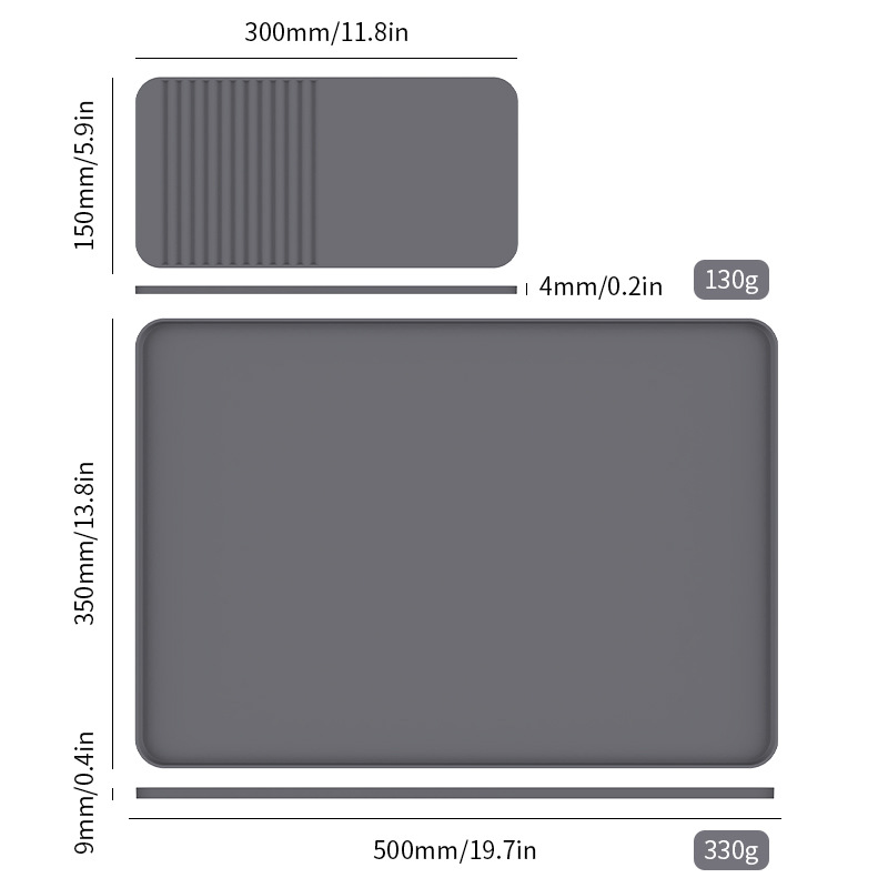 2026 New Arrivals 2-in-1 Silicone Coffee Bar Mat Countertops Dish Drying Home Kitchen Stylish Bar Accessories