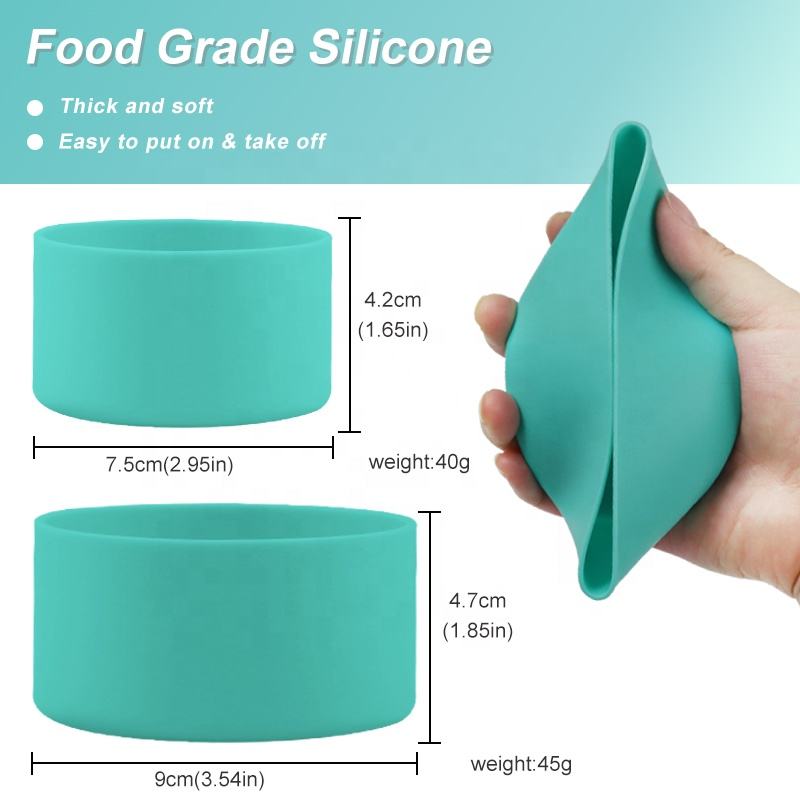 Multifunctional Thermos Cup Beverage Cup Sleeve Pet Drinking Bowl Silicone Anti Scald Anti Scratch Anti Slip Cup Bottom Cover