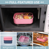 Custom Logo BPA Free Portable Leakproof Bento Lunch Boxes Leak Proof Large Square Lunch Box