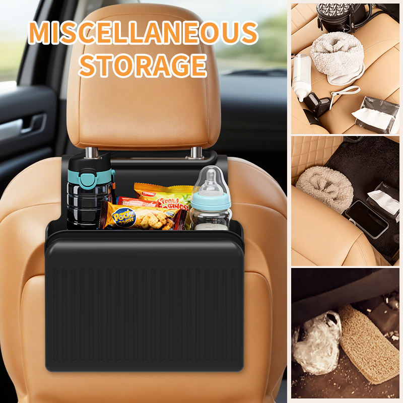 Luxury Rear Seat Back Storage Organizer Multifunction Silicone Waterproof Hanging Bag