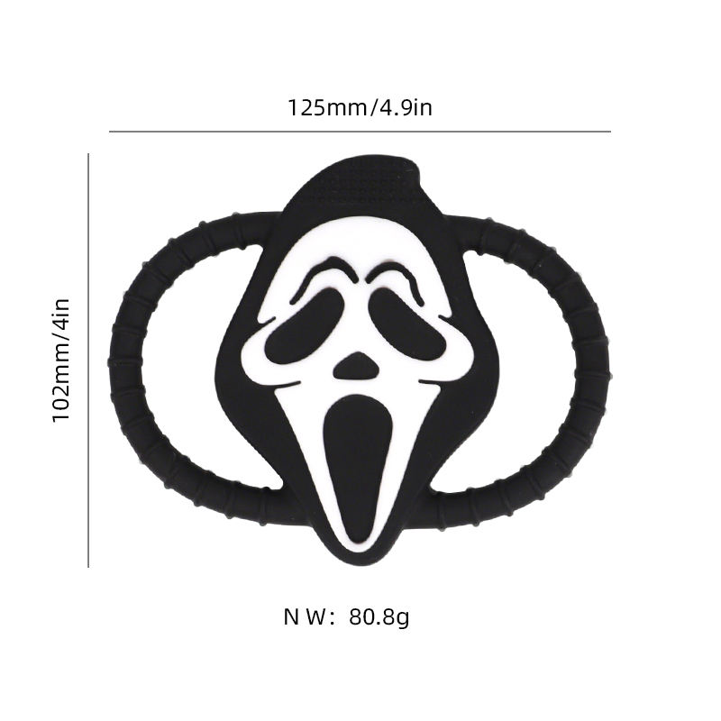 Juguete suave unisex de Teether de la calabaza de Halloween de la salud del silic&oacute;n del OEM del nuevo estilo para los ni&ntilde;os