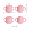 Unbreakable BPA-Free Silicone Baby Sippy Cup with Soft Spout Dishwasher Safe Toddler Training Cup