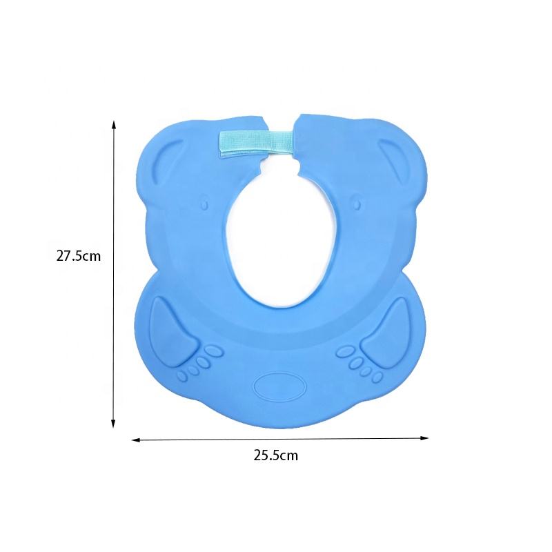 Silicone Baby Bathing Shampoo Shower Protection Silicone Shower Cap With Air Gasket