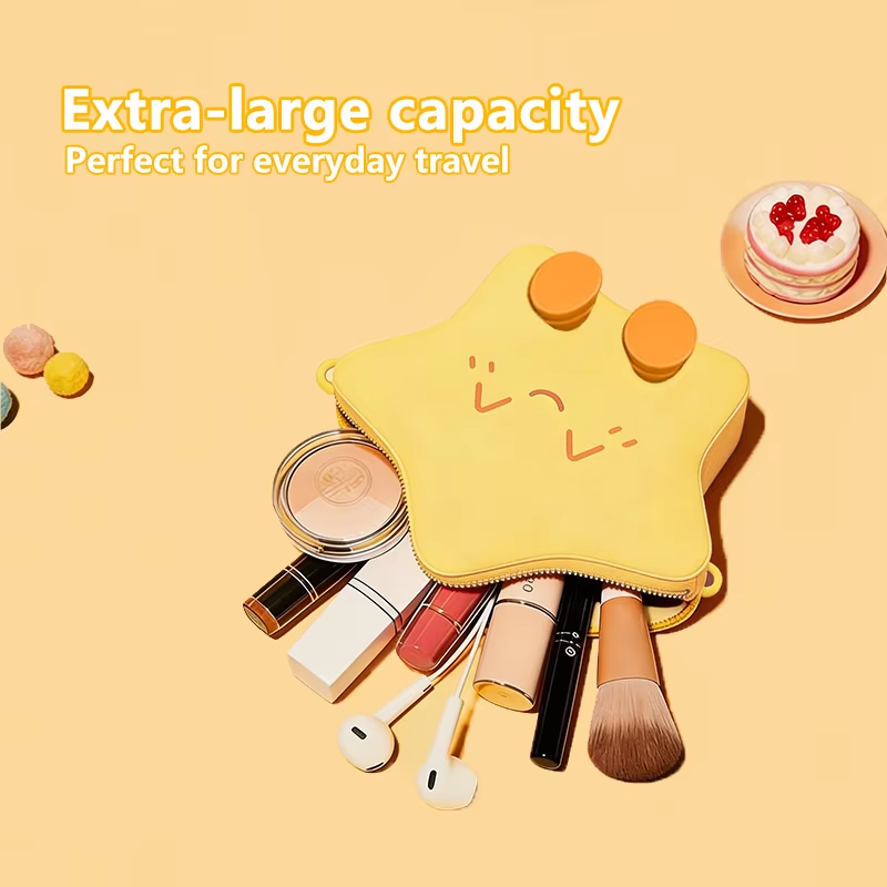 Cartoon Silicone Crossbody Storage Bag Fashionable Cute Wallet Purse Waterproof Portable Travel Single Shoulder Bag