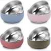 Custom Non-Toxic 304 Stainless Steel Silicone Baby Feeding Set Modern 304 Stainless Steel Children's Suction Bowl Dinner Dishes