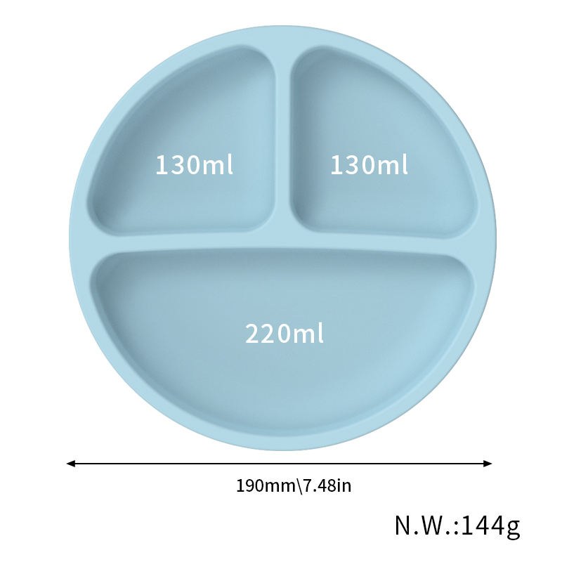 Silicone Plate BPA Free Food Grade Silicone Suction Plate Sample Available for Quality Check