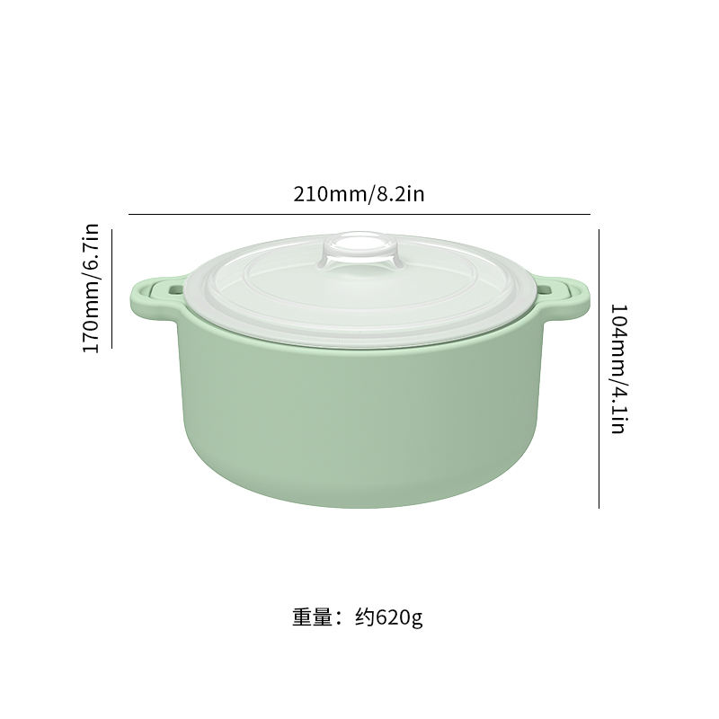 Food Grade Heat Resistant Creative Kitchen Gadgets Silicone Steamed Fish Bowl Microwave Oven Silicone Steamer with Lid