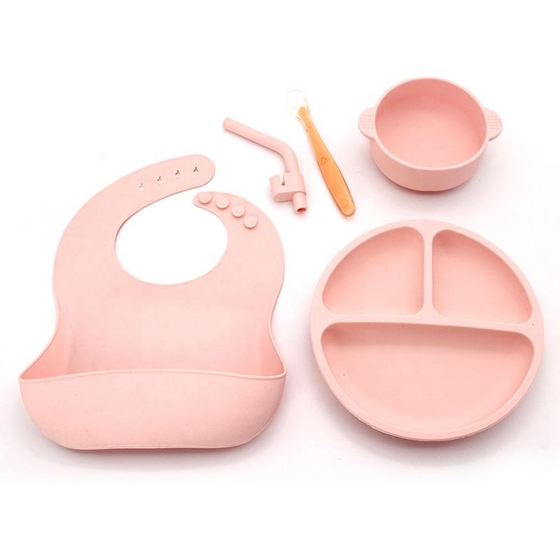 New Arrival Silicone Baby Plate With Suction Eco-friendly Platos De Silicona Para Bebes for Baby Non-toxic Platos De Silicona