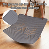 Modern Anti-Splash Cat Litter Mat Large All Seasons Grey Diatomite Toilet Mat
