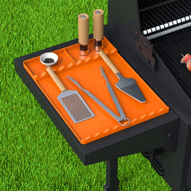 36 Inches Reusable Upgraded Silicone Grill Mat Griddle Spatula Tools Mat Protective Cover Silicone Griddle Mats for Blackstone