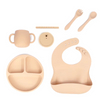 Custom Logo Baby Products Other Baby Feeding Products Silicone Plate Bowl Silicone Feeding Set
