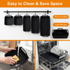 4-Piece Silicone Square Box Baking Pan for Barbecue Bread & Cake Microwave & Dishwasher Safe for Home Kitchen Use