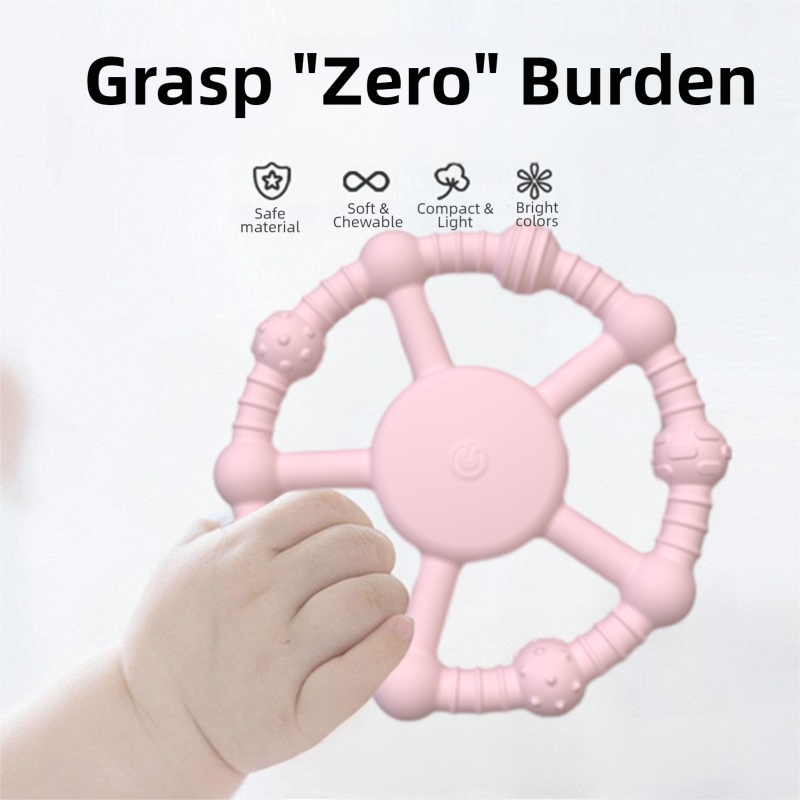 USB Vibrating Teether for Babies - Food Grade Silicone