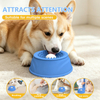Silicone Slow Feeder Dog Bowl - Anti-Slip with Suction Cups