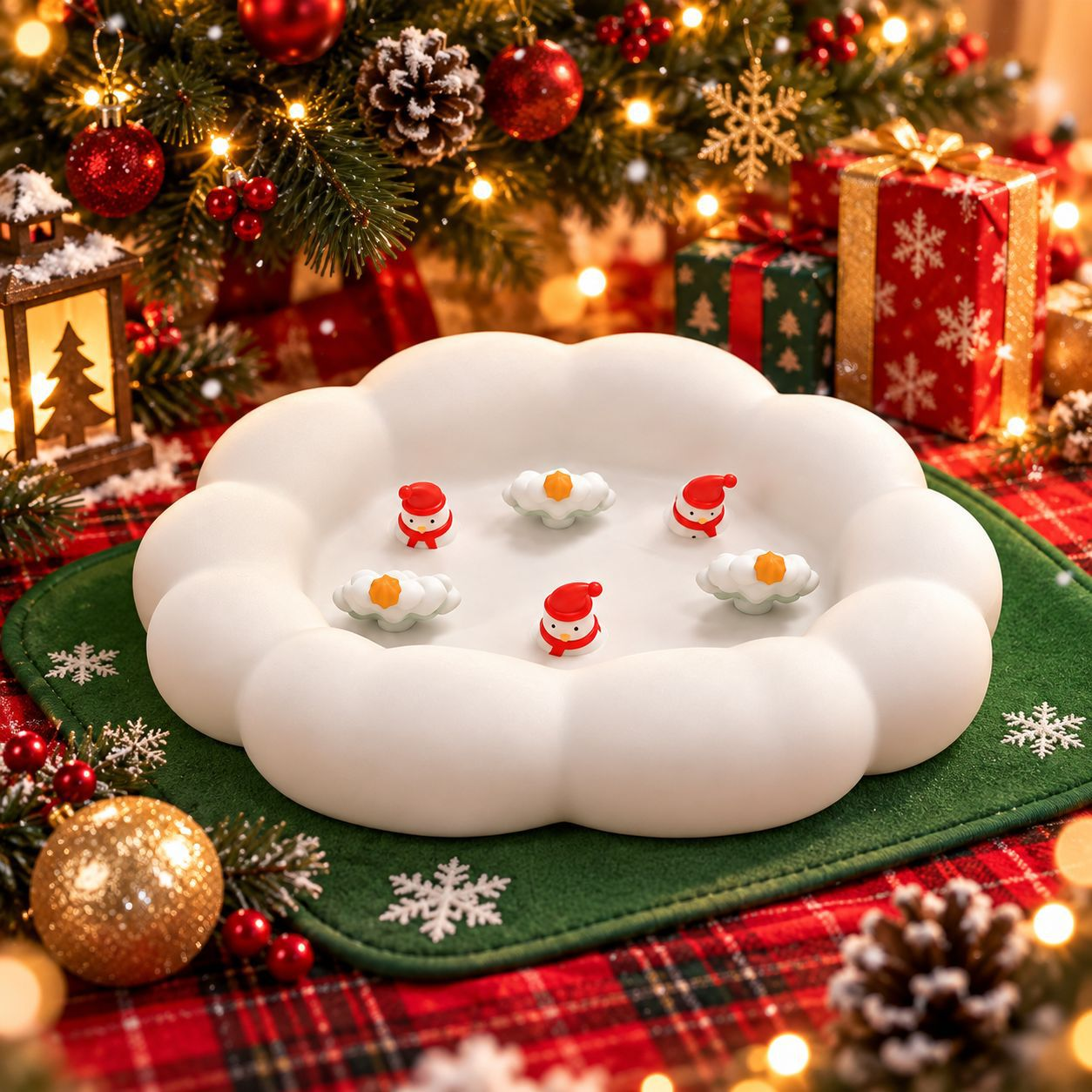 Christmas Dog Lick Mat - Silicone Slow Feeder Pad for Pets