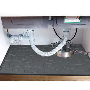 Anti slip Kitchen Cabinet Mats Wholesale Table Mats Silicone Pad Waterproof Silicon Under the Bathroom Sink Cabinet Mat
